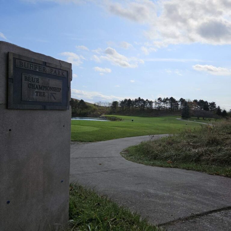 Buffer Park Golf Course Indianapolis, IN sign/ hole #6